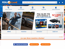 Tablet Screenshot of perugame.com